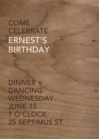 Wood Grain Light by Paperless Post