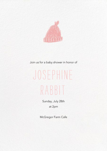 Baby Toque - Party Invitation by Paperless Post