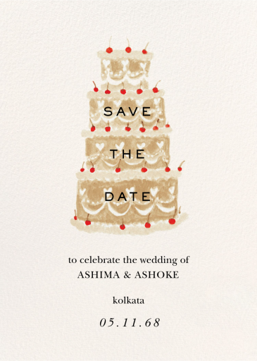 Top Tier - Save the Date by Ten Story Stationery