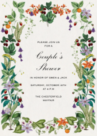 Berry Blossoms (Invitation) - Bridal Shower Invitation by Stephanie Fishwick