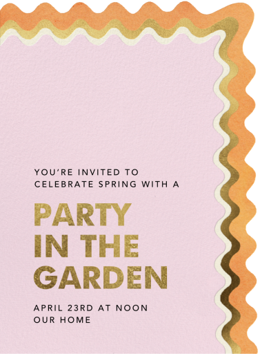Wiggly Squiggle - Spring Party Invitation by Paperless Post