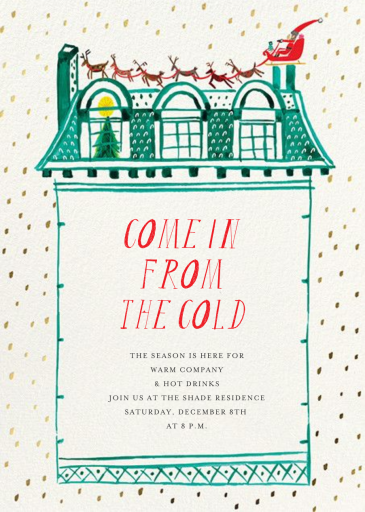 Up on the Rooftop - Holiday Party Invitation by Mr. Boddington's Studio