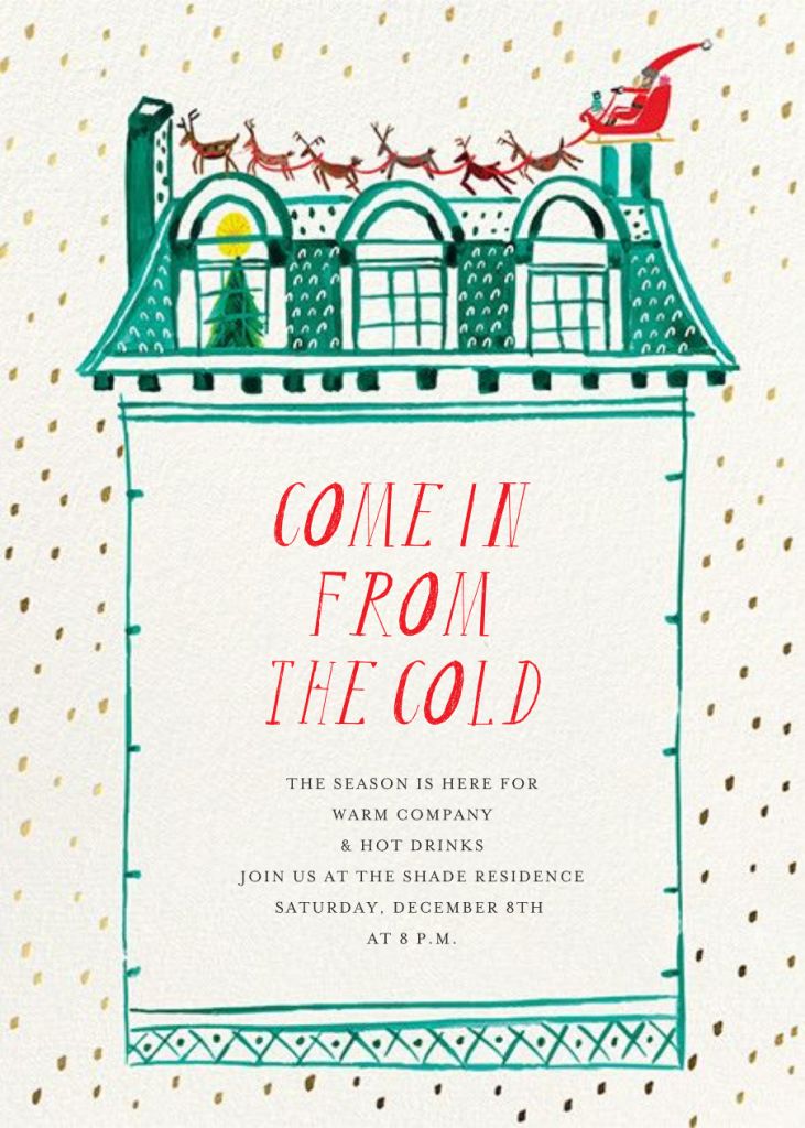 Up on the Rooftop Invitation