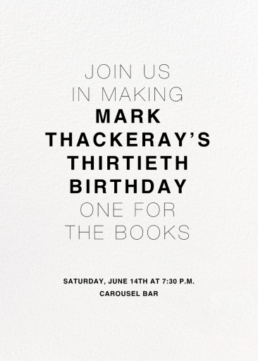 Full-Page Photo Tall (Double-Sided) - Birthday Invitation by Paperless Post - Back