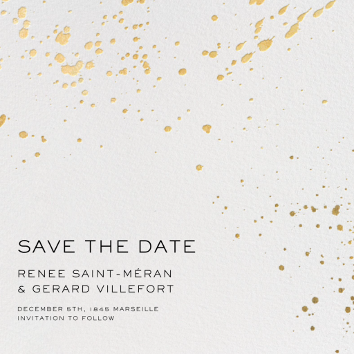 Splatter Cloth II (Save the Date) - Save the Date by Paperless Post