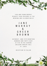 Chincoteague Vine - Wedding Invitation by Paperless Post