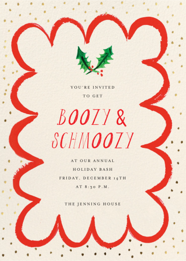 Cozy Time - Holiday Party Invitation by Mr. Boddington's Studio