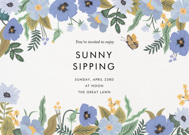 Blue Strawberry Fields - Spring Party Invitation by Rifle Paper Co.